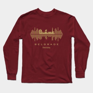 Belgrade (Београд) Soundwave Long Sleeve T-Shirt